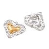 304 Stainless Steel & ABS Plastic Pearl Pendants STAS-G398-08GP-2