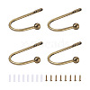 Zinc Alloy U Shape Hook Hangers Curtain SW-TAC0002-07A-2