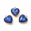 Faceted Glass Rhinestone Pendants GLAA-I051-B03-2