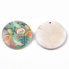 Fruit Seris Printed Wood Pendants WOOD-S045-103A-04-2