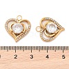 304 Stainless Steel Rhinestone Pendants STAS-Q340-03G-02-3