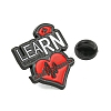 Learn Heart Alloy Badges JEWB-M041-02T-3