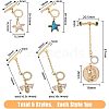 SUPERFINDINGS 5Pcs 5 Styles Brass Toggle Clasps KK-FH0004-71-2