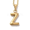 Vacuum Plating 201 Stainless Steel Necklaces NJEW-H033-01G-Z-1