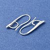 Brass Earring Hooks KK-H502-11S-01-2