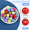 100Pcs Opaque Acrylic Beads OACR-PA0001-31B-2