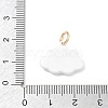 Brass Enamel Pendants KK-CBAE20A-04G-3