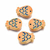 Rack Plating Alloy Enamel Beads ENAM-N056-037C-1