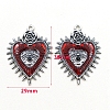 Gothic Style Alloy Resin Pendants X-PW-WGE8991-01-6