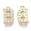 Brass Micro Pave Cubic Zirconia Charms X-KK-T060-05-B-G-NF-2