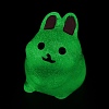 Rabbit Luminous Resin Display Decorations DJEW-F023-B04-2