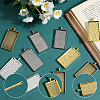 20Pcs 5 Colors Alloy Pendant Cabochon Settings FIND-SP0002-74-6
