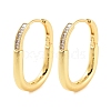 Rack Plating Oval Brass Hoop Earrings EJEW-N055-29G-RS-1