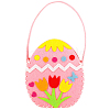 Easter Theme DIY Cloth Baskets Kits EAER-PW0001-073B-02-1