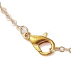 Moon Alloy with Brass Pendant Necklaces NJEW-JN04906-5