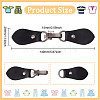 Fingerinspire 6 Sets PU Imitation Leather Sew on Toggle Buckles FIND-FG0001-88-2