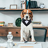 Cotton Elegant Dog Collar with Bowtie AJEW-WH0348-218-6