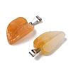 Natural Topaz Jade Pendants G-B127-01P-06-3