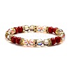 UV Plating Glass Beads Stretch Bracelets for Women FY7008-2-1