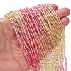 Transparent Painted Glass Beads Strands X1-DGLA-A034-T1mm-A09-2