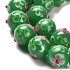 Handmade Lampwork Bumpy Beads Strands LAMP-A005-01C-2