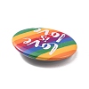 Love is Love Rainbow Iron Brooch JEWB-P009-C04-3