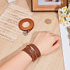 2Pcs Cowhide Cord Wrap Bracelets for Men Women BJEW-GF0001-38-3