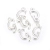 Silver Color Plated Alloy Letter Pendants PALLOY-J718-01S-G-2