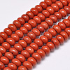 Natural Red Jasper Beads Strands G-F347-8x5mm-02-1