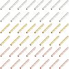 SUPERFINDING 40pcs 2 Color  Brass Tube Beads KK-FH0003-26-1