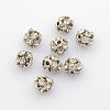 Brass Rhinestone Beads RB-A019-6mm-01P-1