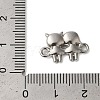 Non-Tarnish 304 Stainless Steel Girls Connector Charms STAS-N103-37P-3