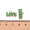 Valentine's Day Theme Alloy Enamel Pendants ENAM-T020-50D-08-3