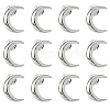 12Pcs Moon Alloy Lapel Pin Backs for Backpack Clothes JEWB-FH0002-79P-1