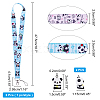 ARRICRAFT Panda Pattern Polyester Mobile Straps HJEW-AR0001-04-2