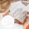 5Pcs 5 Styles Acrylic Drawing Template Measuring Ruler Set TOOL-WH0243-001-6