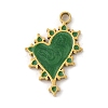 304 Stainless Steel Enamel Pendants STAS-U039-03G-1