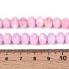 Anti-Tarnish Electroplate Glass Beads Strands GLAA-T025-8mm-19B-4