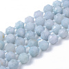 Natural Aquamarine Beads Strands G-R482-02-10mm-1