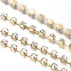 Brass Rhinestone Strass Chains CHC-T002-SS16-02C-3