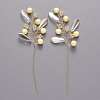 Glass Seed Beads and Brass Wire Wrapped Branch FIND-R086-07E-1