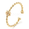 Brass Twist Knot Open Cuff Rings X-RJEW-K254-03G-1