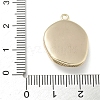 Brass Micro Pave Clear Cubic Zirconia Pendants KK-M308-07G-02-3