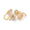 Brass Micro Pave Cubic Zirconia Ear Cuff Findings KK-F898-15E-G-2