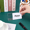 L-Shaped Transparent Acrylic Slant Back Sign Holder ODIS-WH0002-35-3