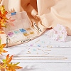 DIY Glass Flower Drop Earring Making Kit DIY-SC0018-36-7