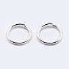 925 Sterling Silver Saw Cut Open Jump Rings STER-F036-02S-0.8x12mm-2