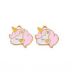 Alloy Enamel Pendants ENAM-T016-08B-RS-2