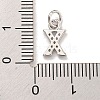 Initial Letter Brass with Cubic Zirconia Charms KK-Q814-26X-P-3