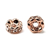 Brass Rhinestone Spacer Beads X-RB-A014-L6mm-01RG-NF-3